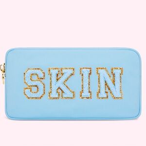 NWT Stoney Clover Lane Skin Small Pouch Periwinkle Blue
